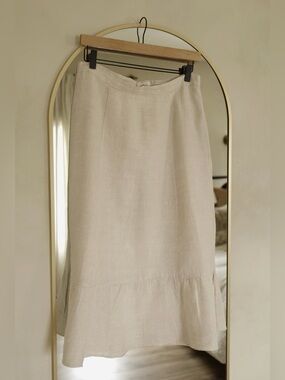 100% Organic Linen Skirt